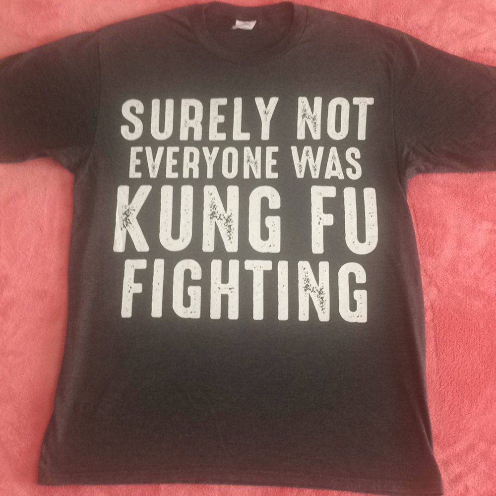 “Surely not everyone was king fu fighting” T-shirt